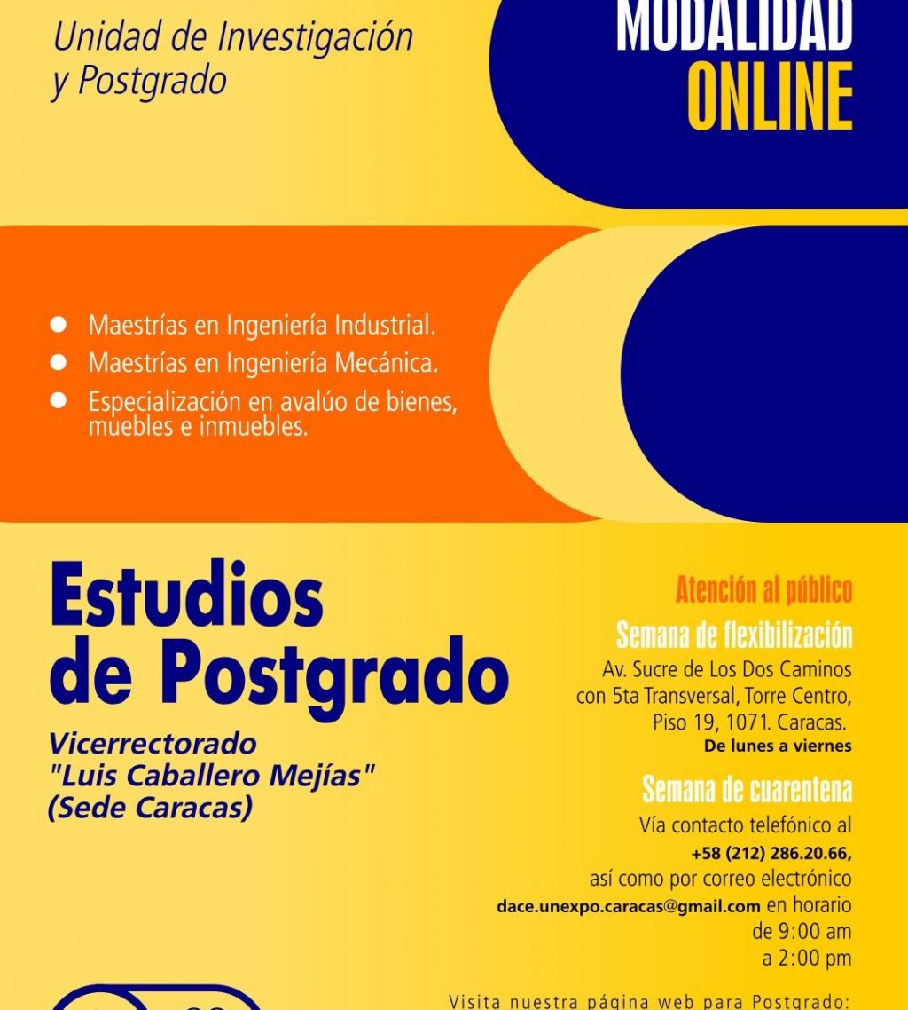 Unexpo ofrece dos Maestrías
